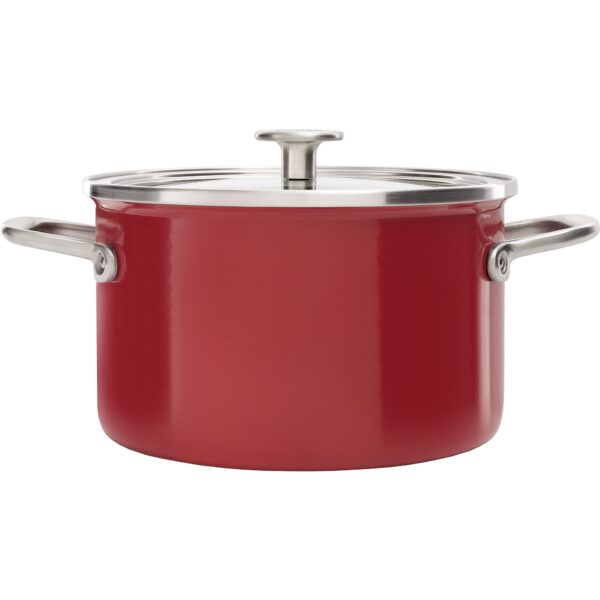 KitchenAid Cookware Collection Gryta m/lock 20 cm, röd